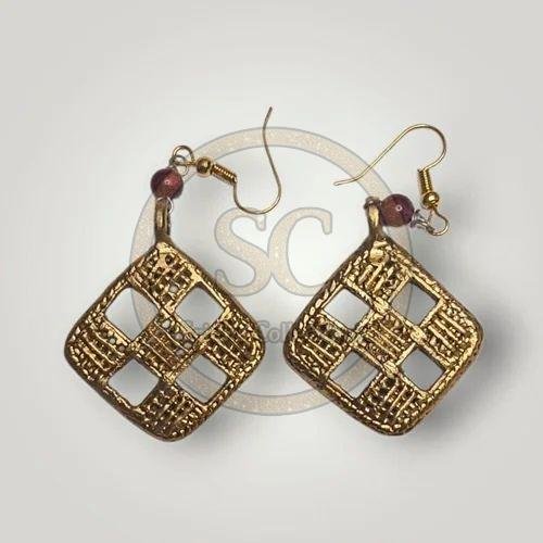 Elegant Handcrafted Brass Earrings