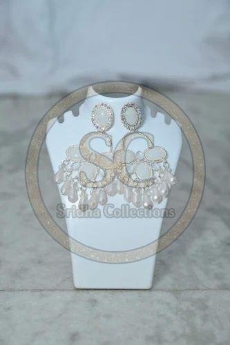 Ethnic American Diamond Jhumka Earrings