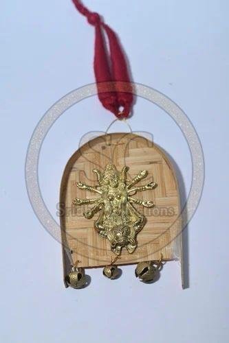 Ethnic Brass Durga Pendant