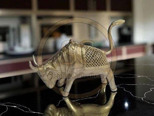 Handcrafted Dhokra Brass Fighting Bull