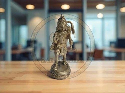 Handcrafted Dhokra Brass Hanuman Ji Statue