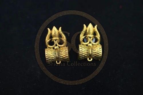 Mens Brass Antique Trishul Pendant