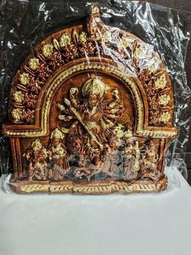 Terracotta Clay Durga Mahisasurmardini Statue