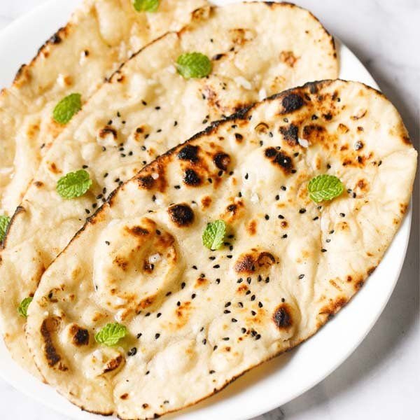 Butter Topped Garlic Naan Bread