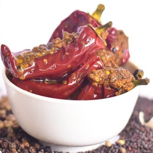 Spicy Stuffed Red Chilli Pickle Spicy Stuffed Red Chilli Pickle