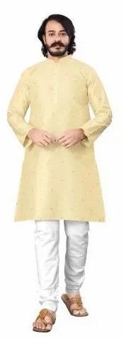 Mens Ethnic Premium Tussar Silk Kurta Pajama