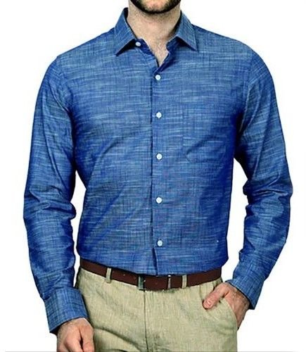 Mens Formal Tussar Silk Shirt