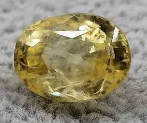 Ceylon Natural Yellow Sapphire Pukhraj Gemstone