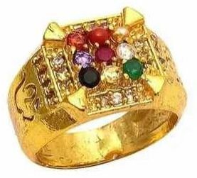 Lab Certified Navratna Gemstone Ring