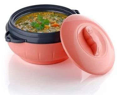 Peach Double Walled Insulated Casserole