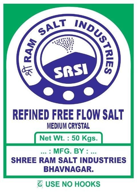 Medium Crystal Refined Free Flow Edible Salt