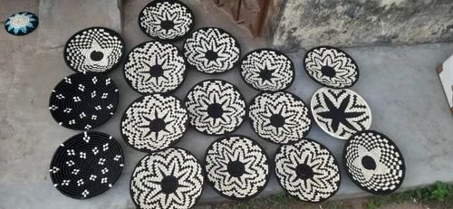 Artisan Black and White Sabai Grass Wall Plates