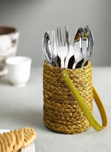 Handmade Sabai Grass Cutlery Holder
