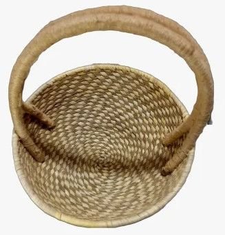 Handmade Sabai Grass Flower Basket