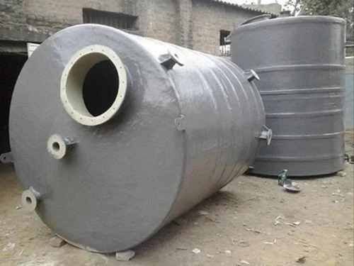 Grey FRP Acid Storage Tank