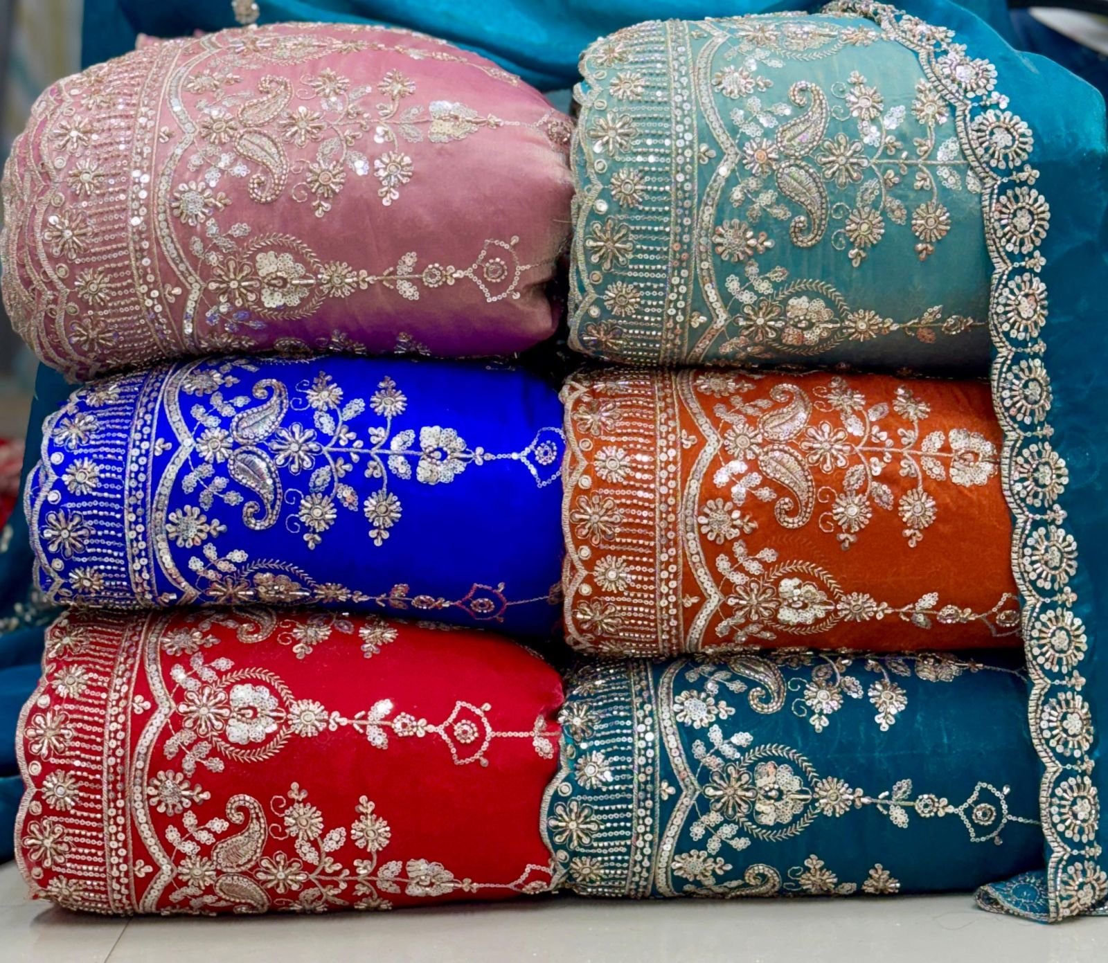 Fandy Polyester Embroidered Fabric