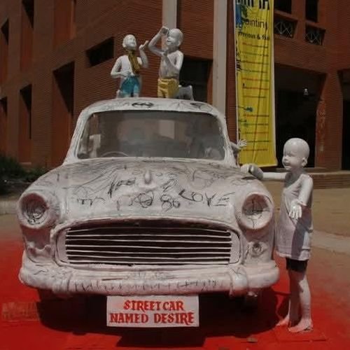 Fiberglass Street Car Sculpture