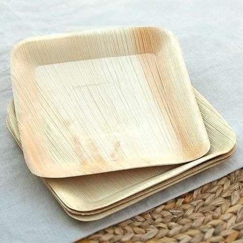 10 Inch Square Areca Leaf Plate