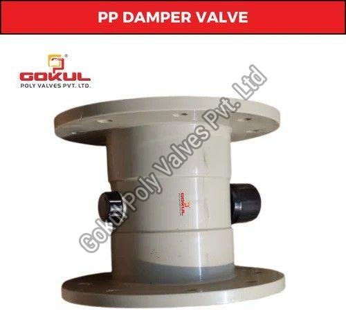 Polypropylene Flanged Damper Valve