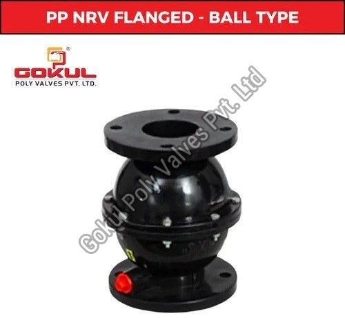 pp black nrv flange end valve