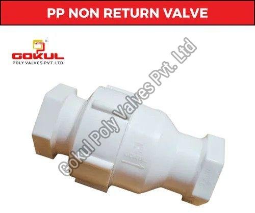 PP Non Return Valve Threaded