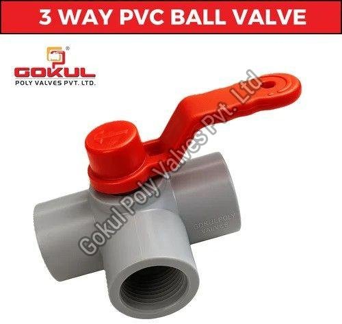 pvc three way ball valve