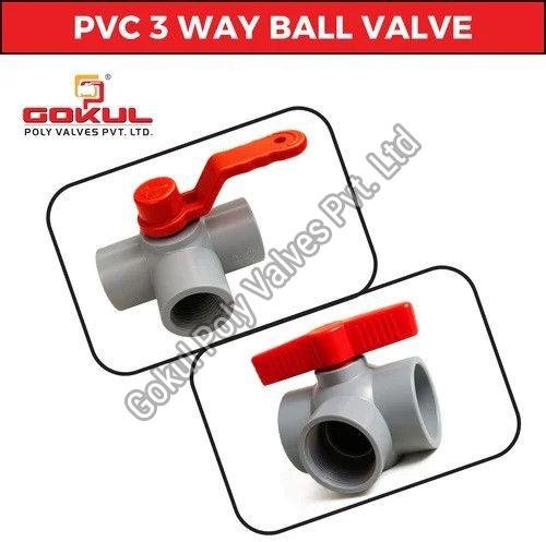 Three Way Plastic Ball Valve
