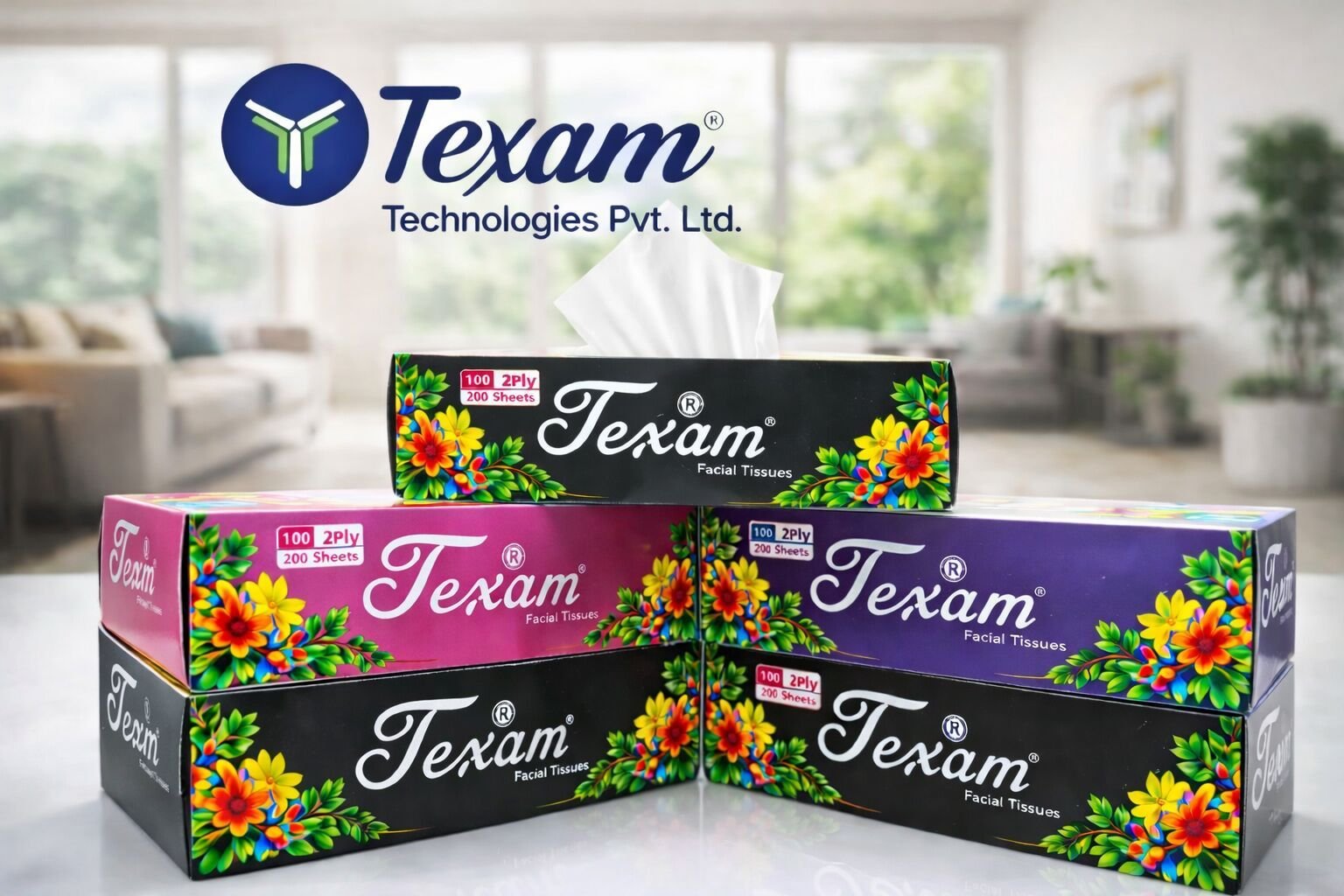 75 Pulls to 200 Pulls Facial Tissue