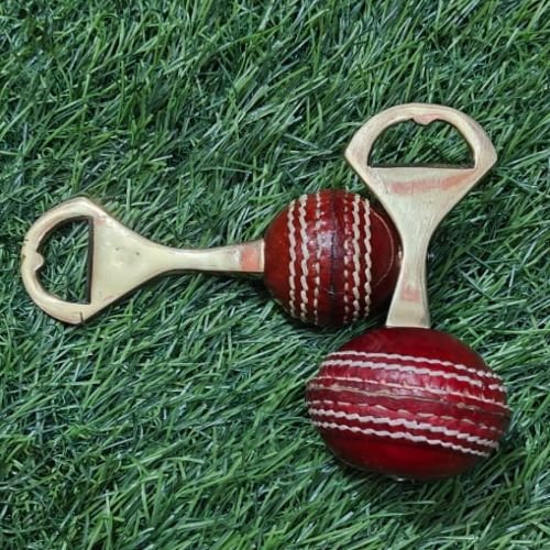 Miniature Cricket Ball Bottle Opener