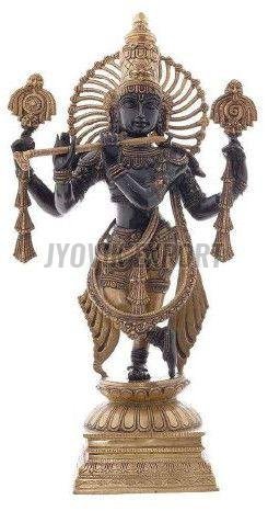 Brass Krishna Statue