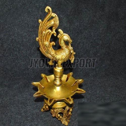 Brass Peacock Diya