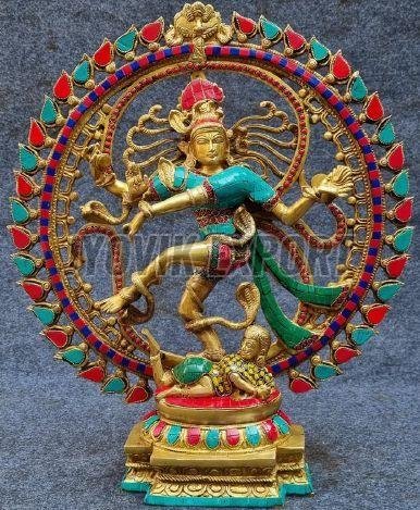 Multicolor Nataraja Statue