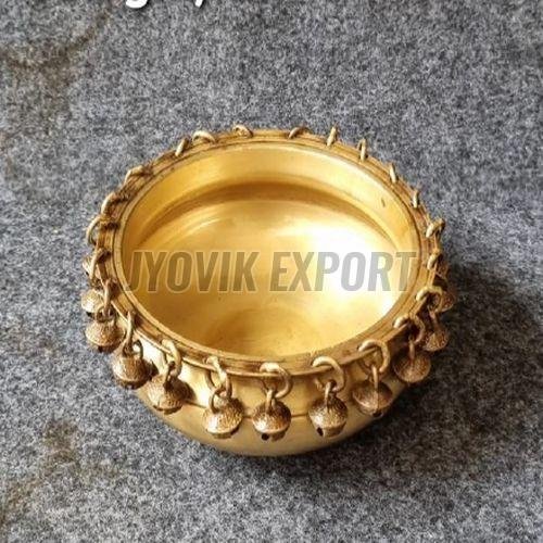 Round Brass Urli