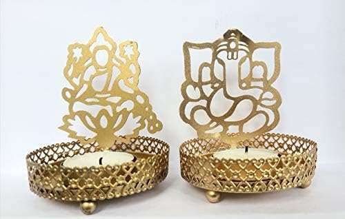 Golden MDF Laxmi Ganesha Cutouts