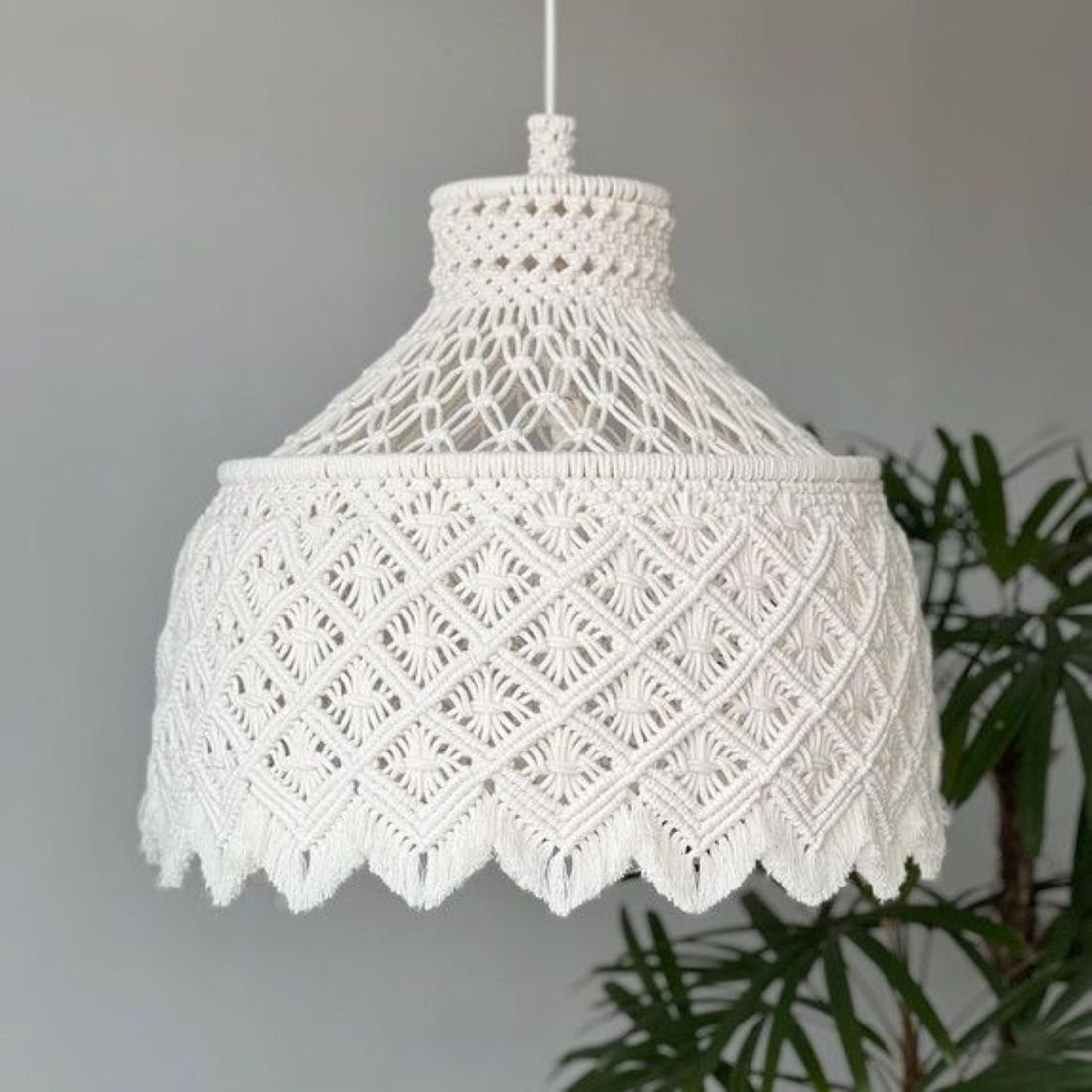 Eco-Friendly Macrame Lamp Shade