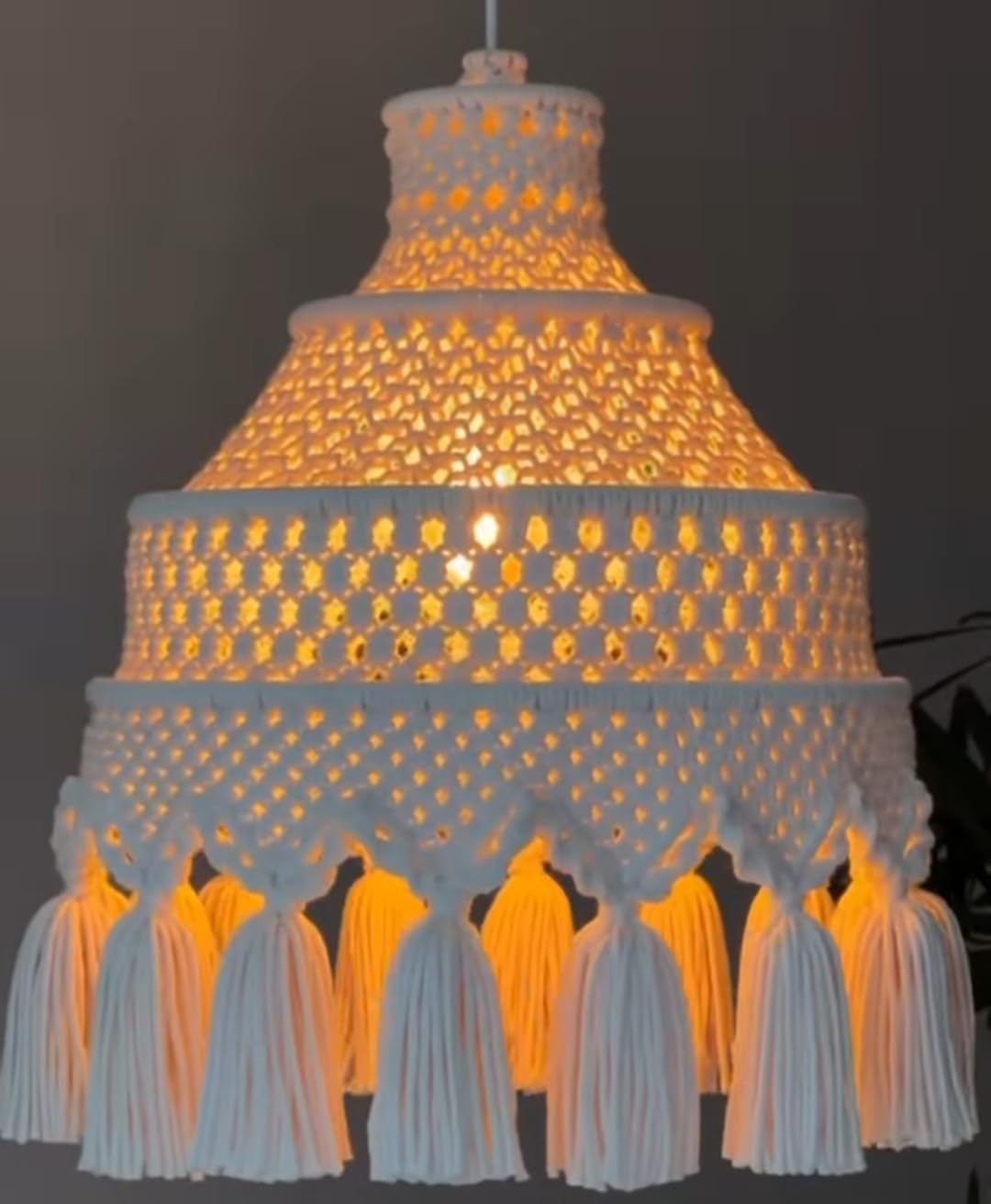 Eco-friendly Macrame Lighting Decor