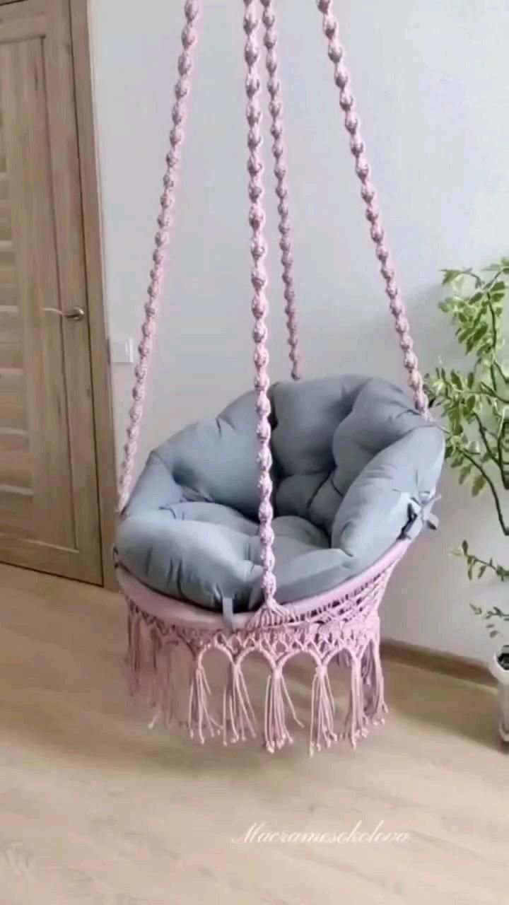 Handmade Cotton Macrame Swing Chair