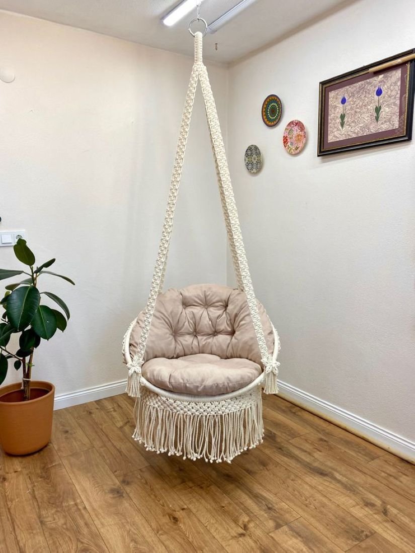 Handmade Macrame Swing