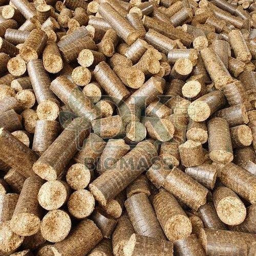 Brown Groundnut Shell Briquettes