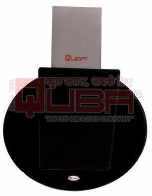 Quba 6915 Round Shape Black Glass Kitchen Chimney