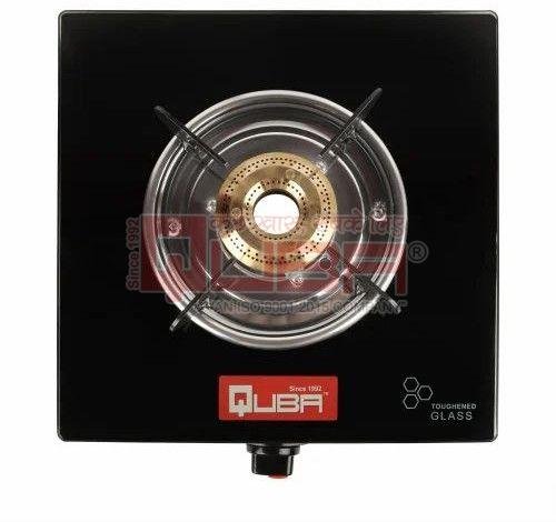 Quba ISI Certified Single Burner Toughened Glass Auto Ignition Gas Stove