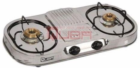 Quba SG 102 2 Burner Stainless Steel LPG Gas Stove