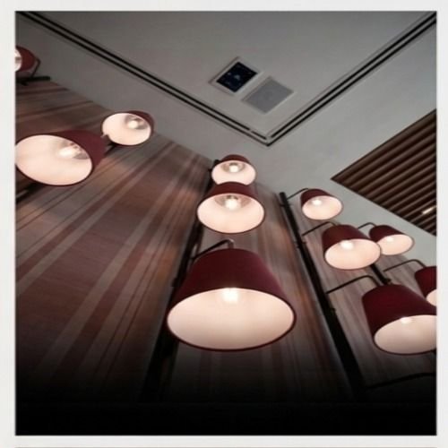 Crimson ARC Linen Lampshade