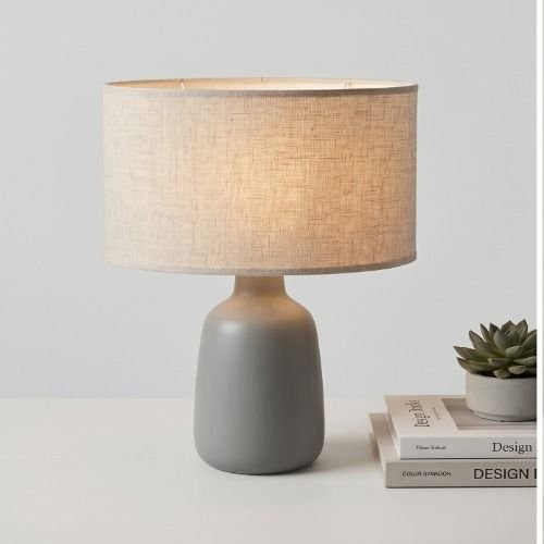 The Elara Drum Linen Shade