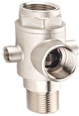 Brass Forged Five Way Connector With Inbuilt Check Valve