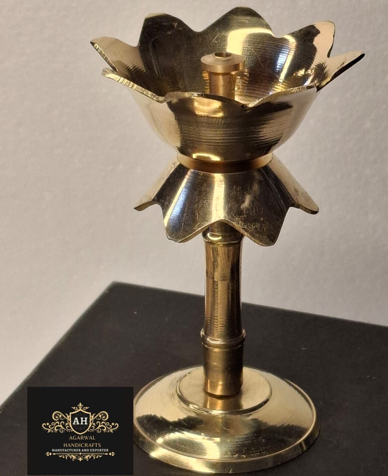 Brass Kamal Stand Diya