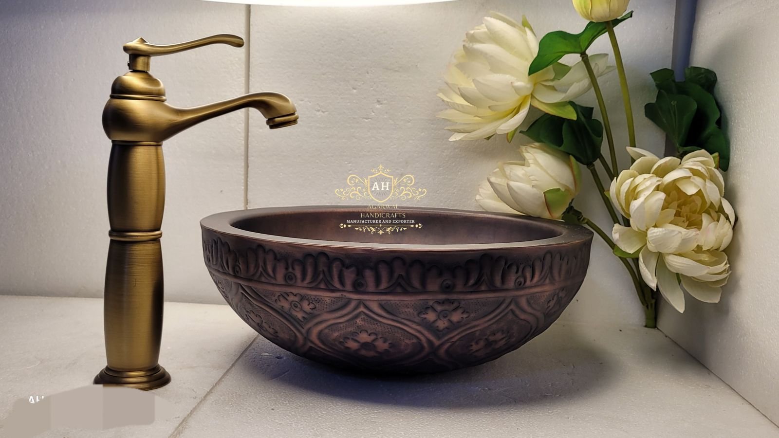 Copper Wash Basin Double Wall