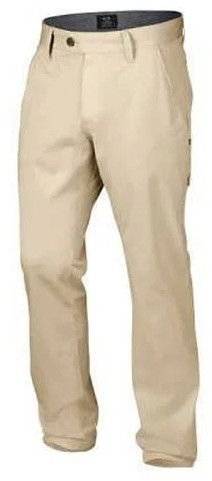 Mens Cotton Beige Trouser
