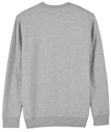 Mens Grey Plain Fleece Sweatshirt