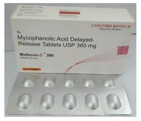 Mycophenolic Acid 360mg Tablets